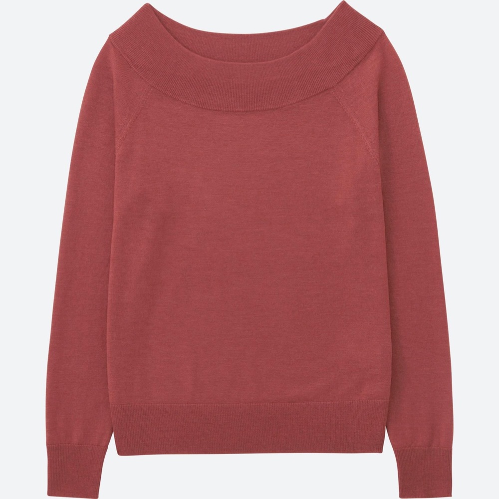 Uniqlo Extra Fine Merino Wool Boat Neck Sweater - Picture 1 of 4